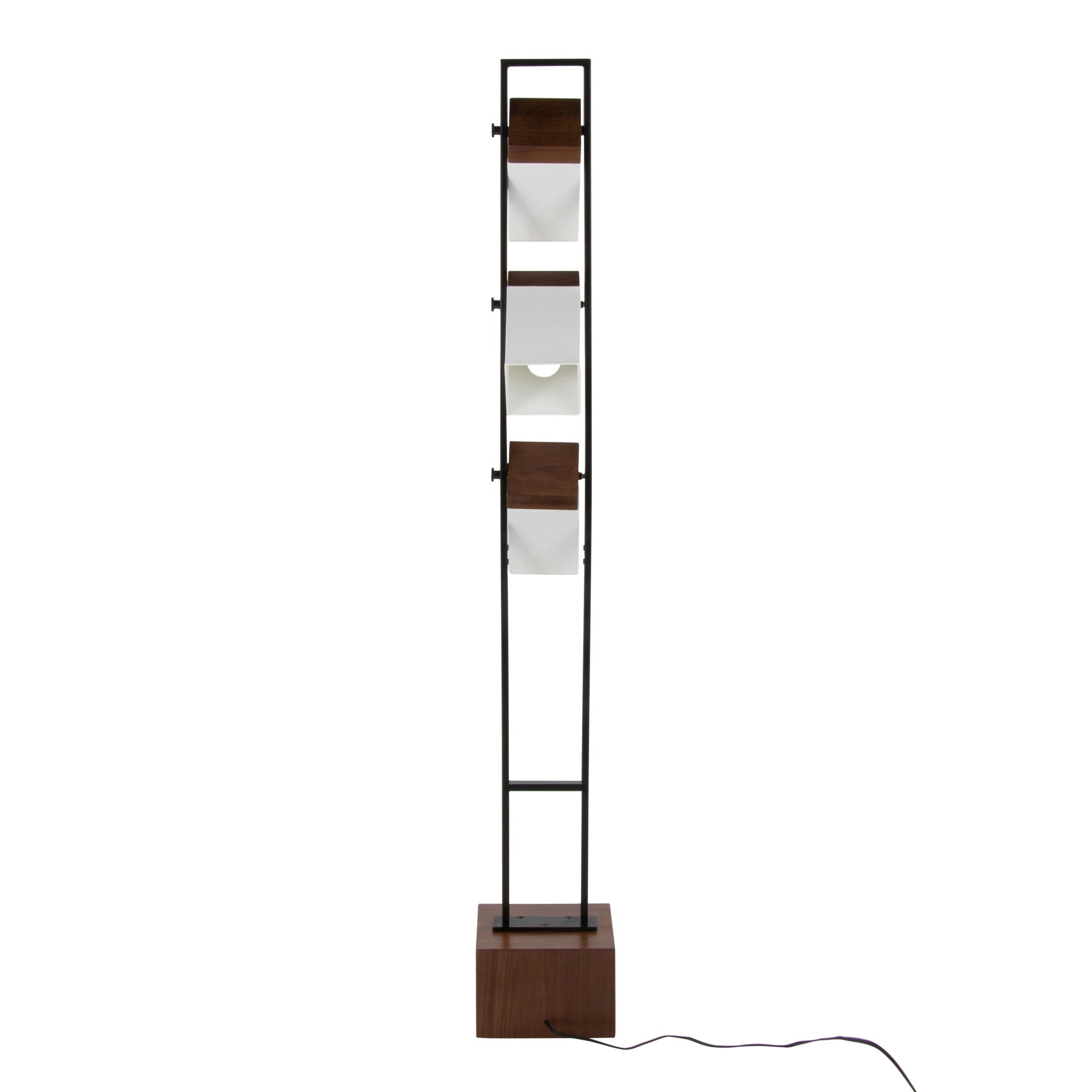 Bento Contemporary Black Metal and Walnut Wood Floor Lamp 11 Bento Contemporary Black Metal and Walnut Wood Floor Lamp - Image 11