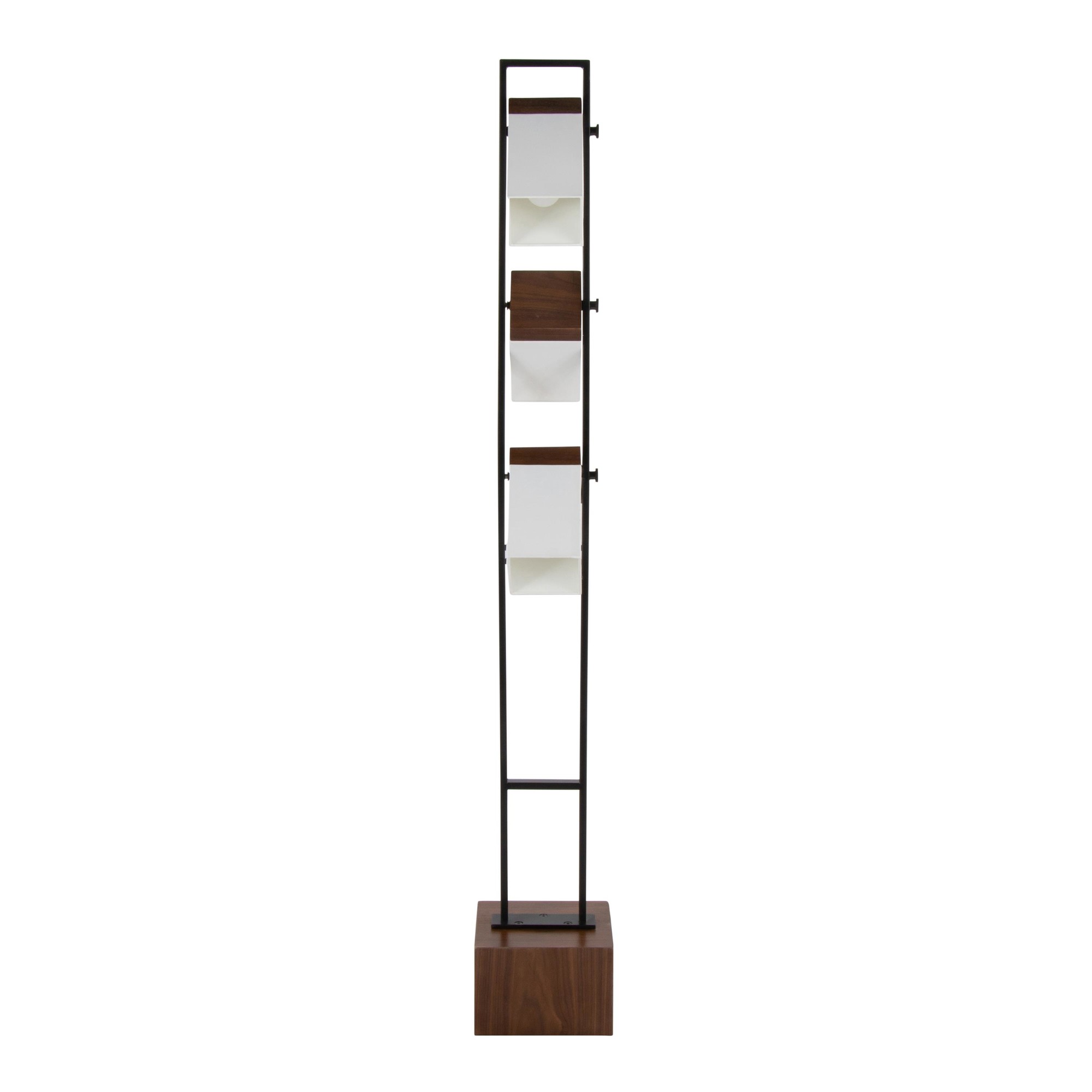 Bento Contemporary Black Metal and Walnut Wood Floor Lamp 12 Bento Contemporary Black Metal and Walnut Wood Floor Lamp - Image 12