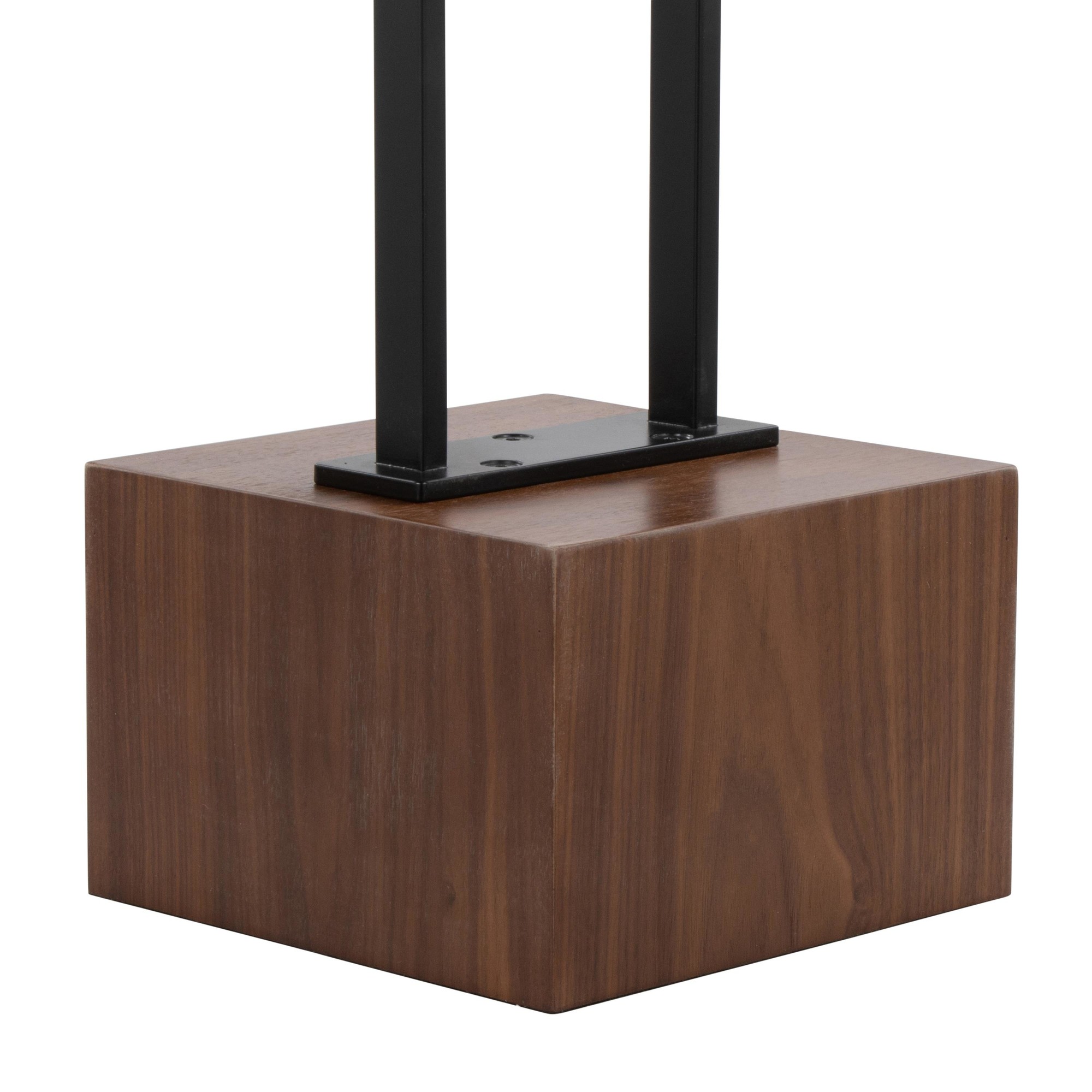 Bento Contemporary Black Metal and Walnut Wood Floor Lamp 14 Bento Contemporary Black Metal and Walnut Wood Floor Lamp - Image 14