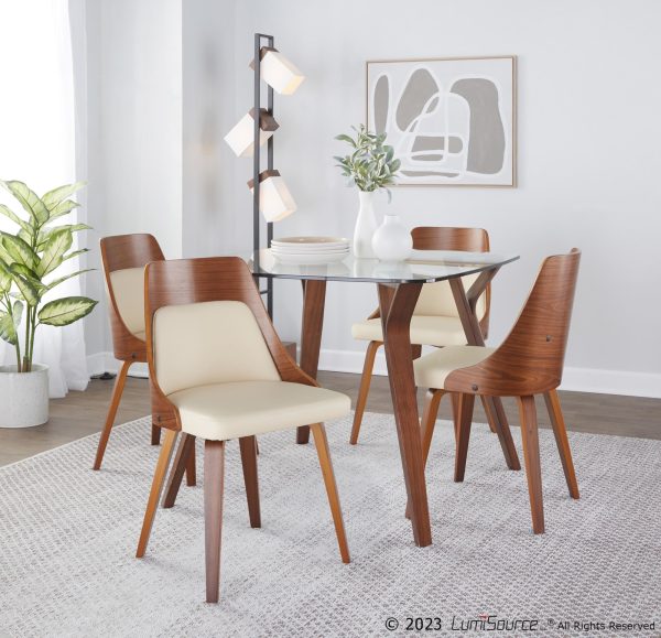 Bento Contemporary Black Metal and Walnut Wood Floor Lamp 5