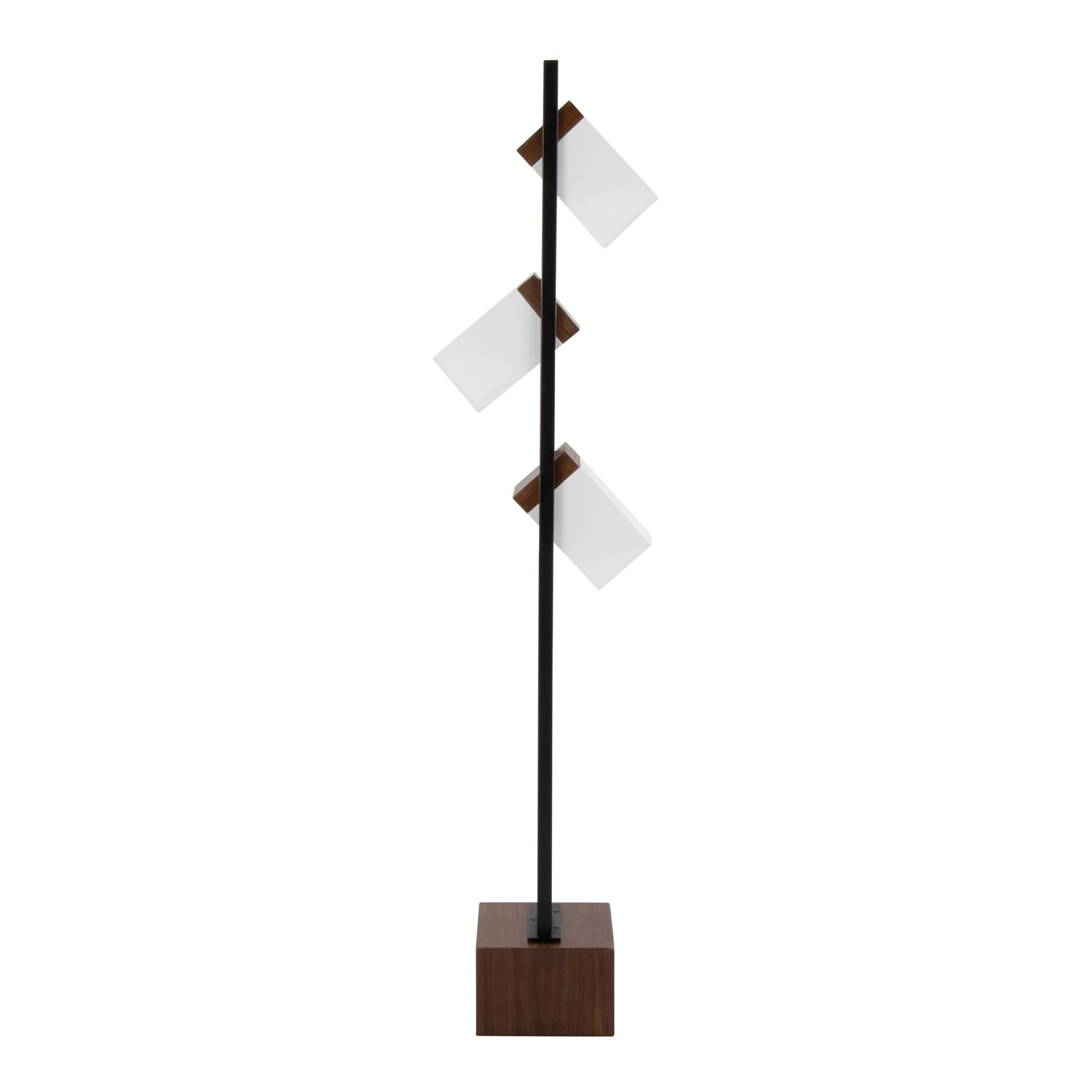 Bento Contemporary Black Metal and Walnut Wood Floor Lamp 9 Bento Contemporary Black Metal and Walnut Wood Floor Lamp - Image 9