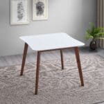 Solid Wood Square Dining Table White Top Modern Design 10 Solid Wood Square Dining Table White Top Modern Design