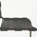 Berbick 21L x 25W x 38H Black Leather W/ Iron Frame Counter Stool