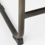 Berbick 21L x 25W x 38H Black Leather W/ Iron Frame Counter Stool