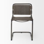 Berbick 33" Total Height Brown/Gray Suede w/ Iron Frame Dining Chair