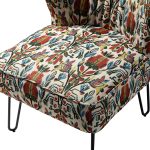 Bernarda Floral Glam Wingback Accent Side Chair 10 Bernarda Floral Glam Wingback Accent Side Chair
