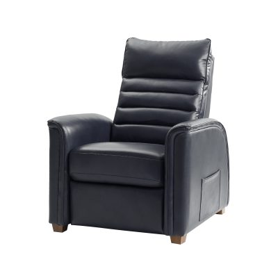 Bernhard Navy Leather Power Zero Gravity Recliner