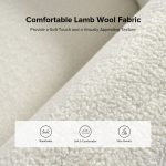Bernie Ivory Lamb Wool Upholstered Armchair 8 Bernie Ivory Lamb Wool Upholstered Armchair