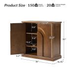 Bert Walnut Transitional 2-Door Accent Cabinet with Shelves 10 Bert Walnut Transitional 2-Door Accent Cabinet with Shelves
