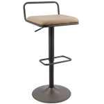 Beta Industrial Camel Faux Leather Barstool (Set of 2) 17 Beta Industrial Camel Faux Leather Barstool (Set of 2)