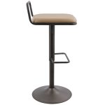 Beta Industrial Camel Faux Leather Barstool (Set of 2) 18 Beta Industrial Camel Faux Leather Barstool (Set of 2)