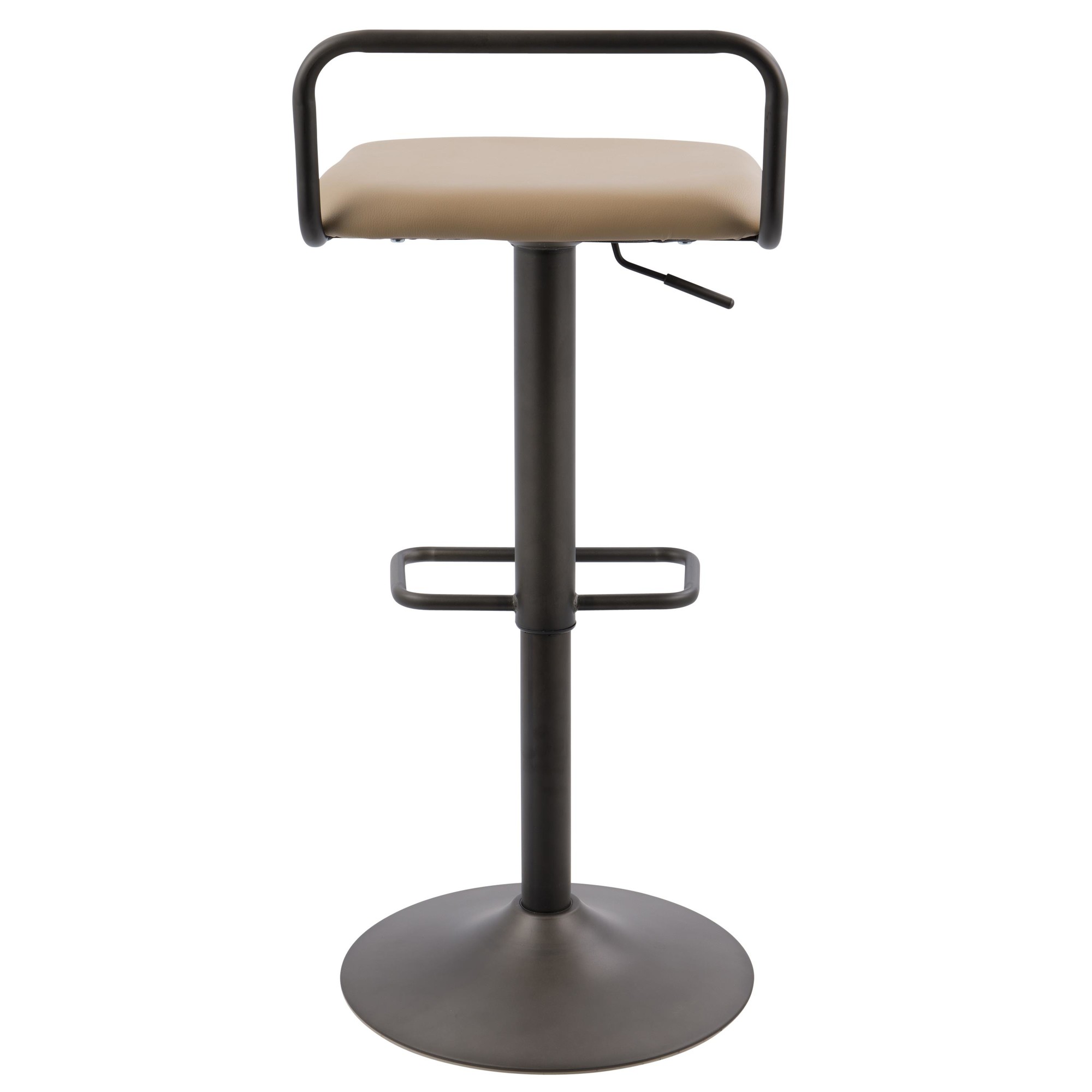 Beta Industrial Camel Faux Leather Barstool (Set of 2) 8 Beta Industrial Camel Faux Leather Barstool (Set of 2) - Image 8