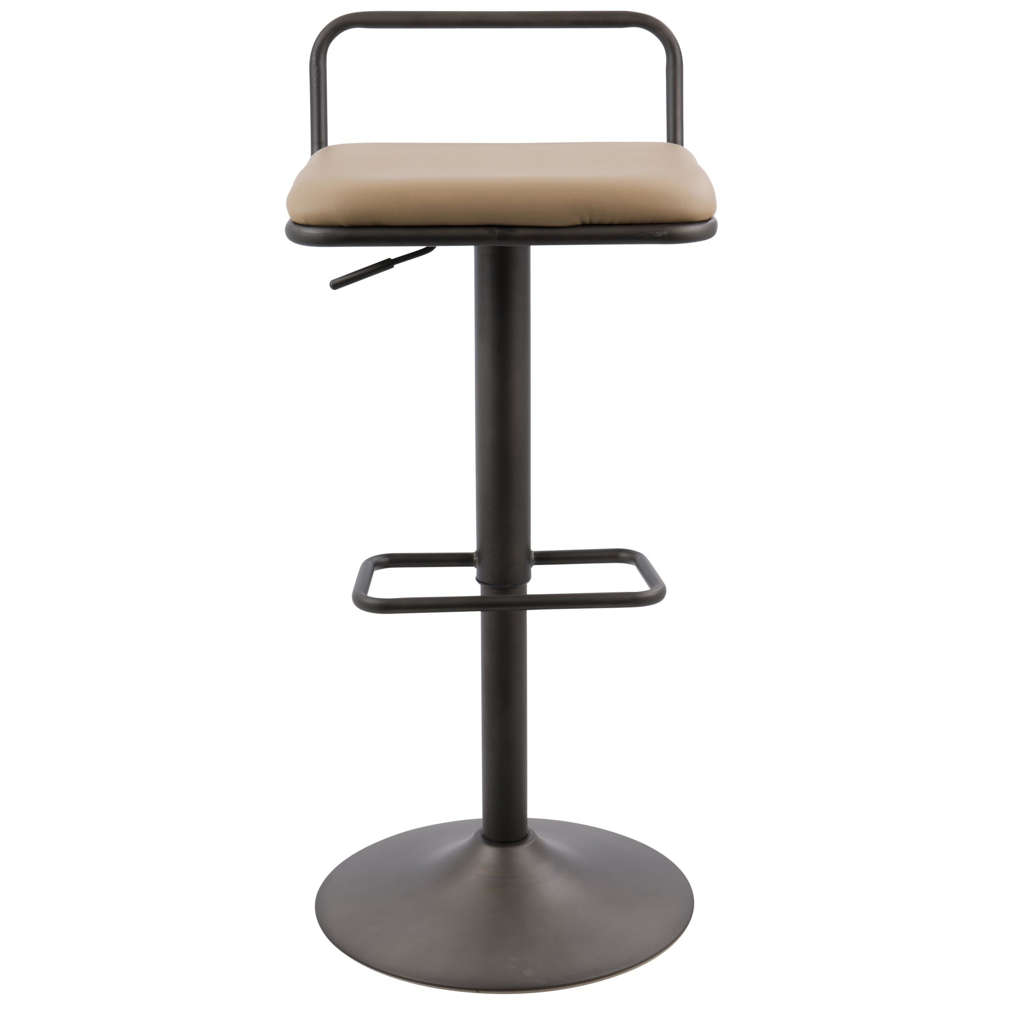Beta Industrial Camel Faux Leather Barstool (Set of 2) 9 Beta Industrial Camel Faux Leather Barstool (Set of 2) - Image 9