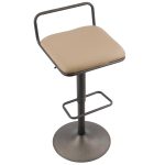 Beta Industrial Camel Faux Leather Barstool (Set of 2) 22 Beta Industrial Camel Faux Leather Barstool (Set of 2)