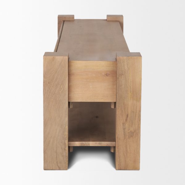 Beth Light Brown Wood Media Console 4
