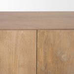 Beth Light Brown Wood w/ 3 Doors Sideboard