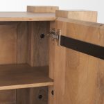 Beth Light Brown Wood w/ 3 Doors Sideboard