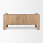 Beth Light Brown Wood w/ 3 Doors Sideboard