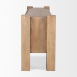 Beth Light Brown Wood w/ 3 Doors Sideboard