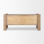 Beth Light Brown Wood w/ 3 Doors Sideboard