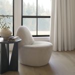 Beverly Beige Chenille Accent Chair