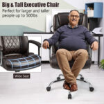 Big and Tall Adjustable Office Chair with Metal Base