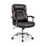 Big and Tall Adjustable Office Chair with Metal Base