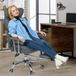 Big and Tall Reclining Office Chair with Footrest and Lumbar