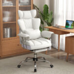 Big and Tall Reclining Office Chair with Footrest and Lumbar