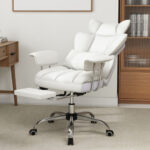 Big and Tall Reclining Office Chair with Footrest and Lumbar