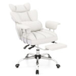 Big and Tall Reclining Office Chair with Footrest and Lumbar