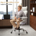 Big and Tall Reclining Office Chair with Footrest and Lumbar