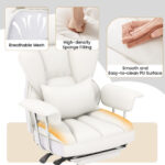Big and Tall Reclining Office Chair with Footrest and Lumbar