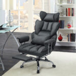Big and Tall Reclining Office Chair with Footrest and Lumbar