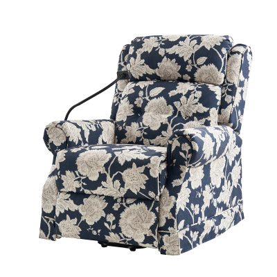 Billy Navy Power Lift Recliner with Massage Heat and USB