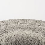 Bina 30.0L x 30.0W x 15.0H Dark Gray 4 Legged Wool Stool 19 Bina 30.0L x 30.0W x 15.0H Dark Gray 4 Legged Wool Stool