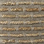 Binita 16.0L x 16.0W x 16.0H Gray/Brown Hemp Wool and Cotton Pouf