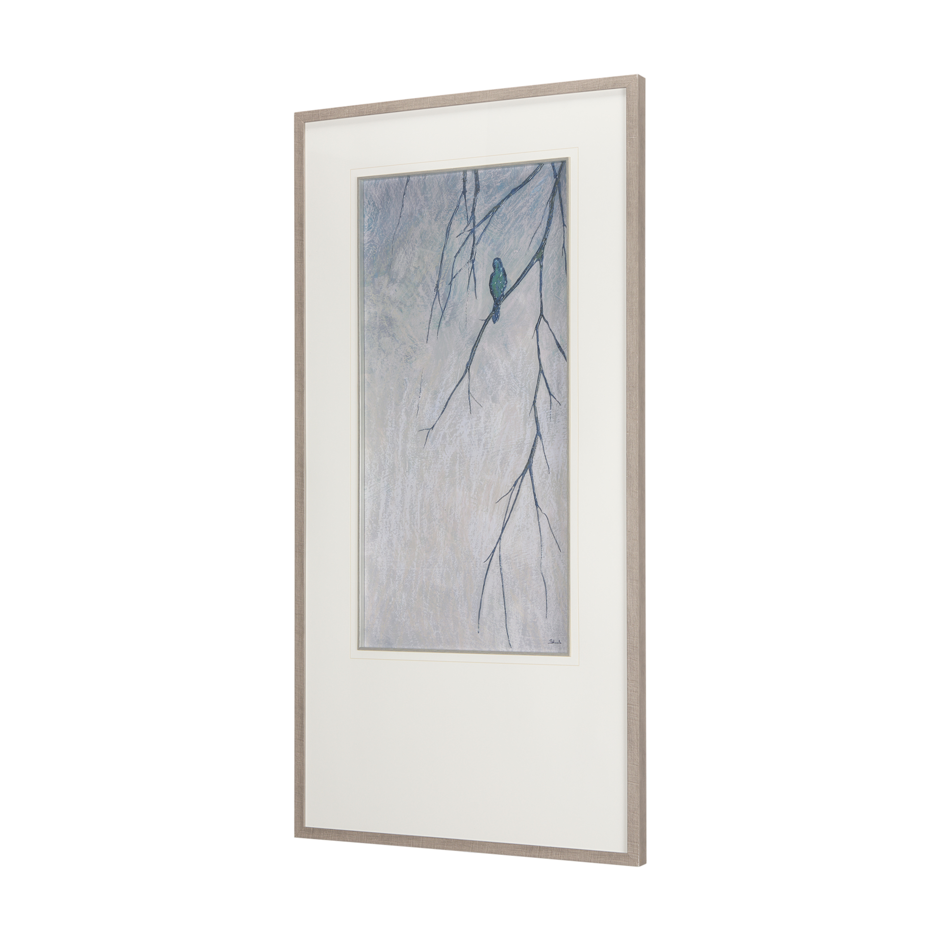 Bird Song I by Mercana Studio a Hand Embelished Textured Framed Art Print Matted under Glass 3 Bird Song I by Mercana Studio a Hand Embelished Textured Framed Art Print Matted under Glass - Image 3