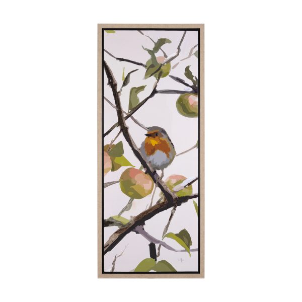 Birds Apples I by Mercana Studio a Hand Embelished Textured Canvas