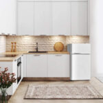Black 2 Door Compact Refrigerator with Freezer 3.4 Cu. Ft.