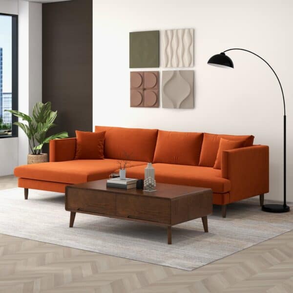 BlakeOrangeL SectionalSofa 3