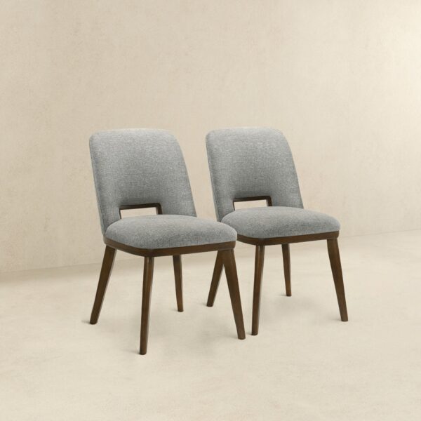 BlakelightGreyFabricDiningChair 4