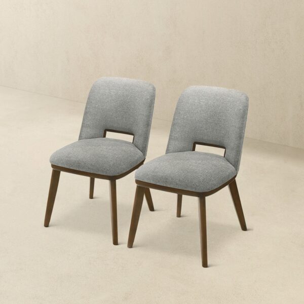 BlakelightGreyFabricDiningChair 5