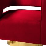 Blanca Red Velvet Swivel Barrel Accent Chair 10 Blanca Red Velvet Swivel Barrel Accent Chair