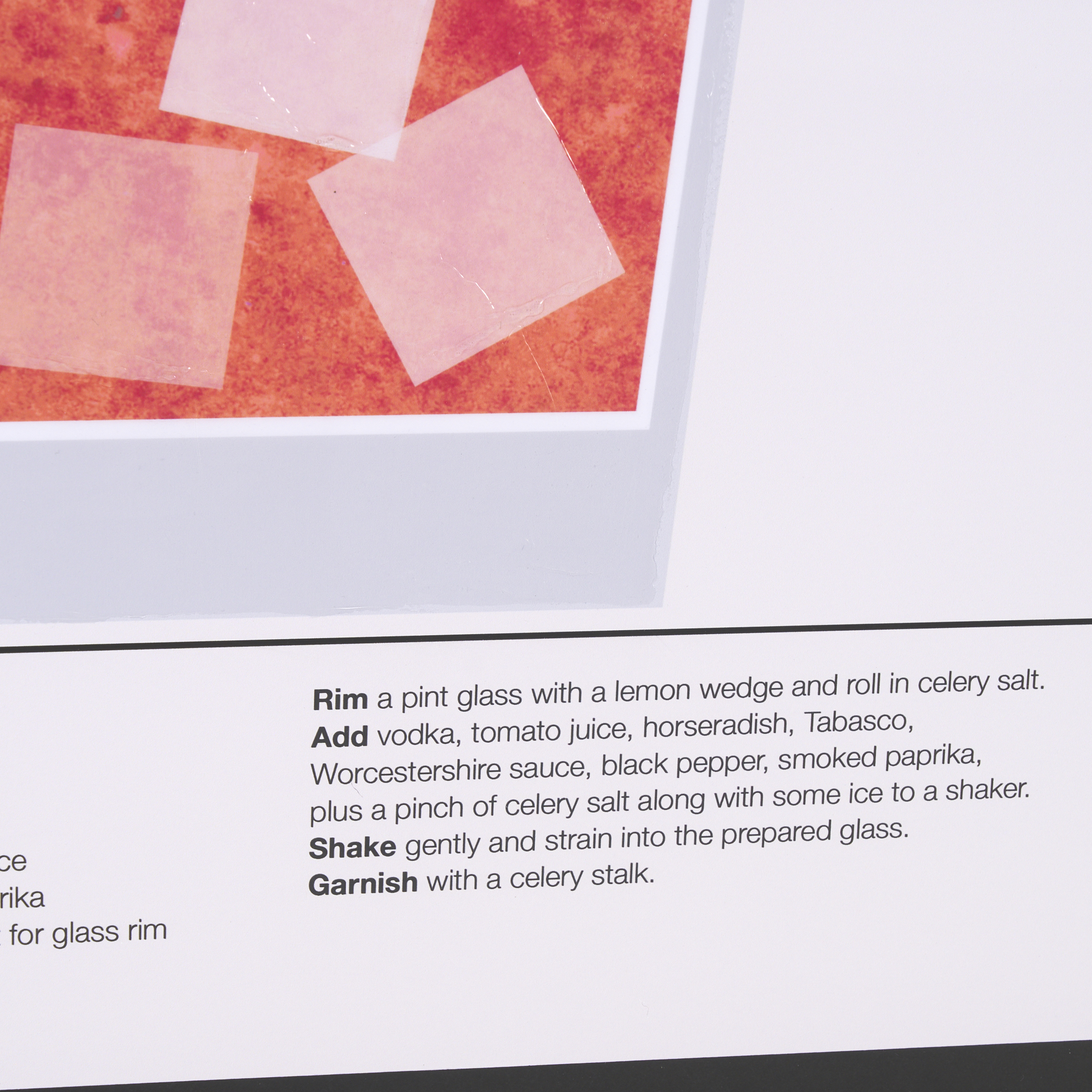 Bloody Mary by Mercana Studio a Hand Embelished Textured Framed Art Print Matted under Glass 6 Bloody Mary by Mercana Studio a Hand Embelished Textured Framed Art Print Matted under Glass - Image 6