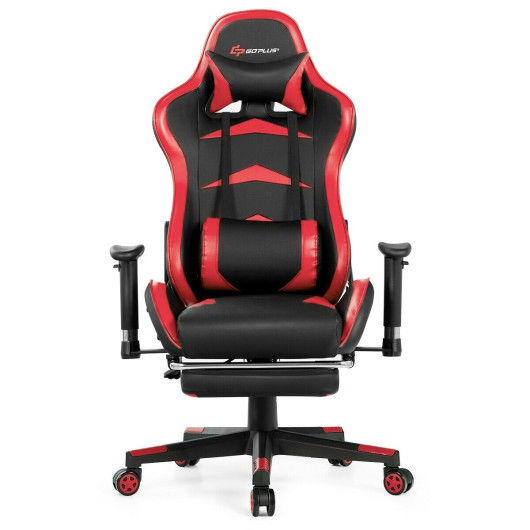 Blue Adjustable Massage Gaming Chair with Footrest and Lumbar Support 28 Blue Adjustable Massage Gaming Chair with Footrest and Lumbar Support - Image 28