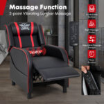 Blue PU Leather Massage Gaming Recliner Chair with Bluetooth Speakers 28 Blue PU Leather Massage Gaming Recliner Chair with Bluetooth Speakers