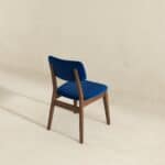 Blue Velvet Mid-Century Modern Dining Chairs (Set of 2)