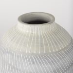Blume 12.5H Off-White w/ Gray Textured Vase