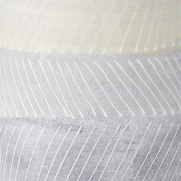 Blume 16.5H Off White w Gray Textured Vase 8